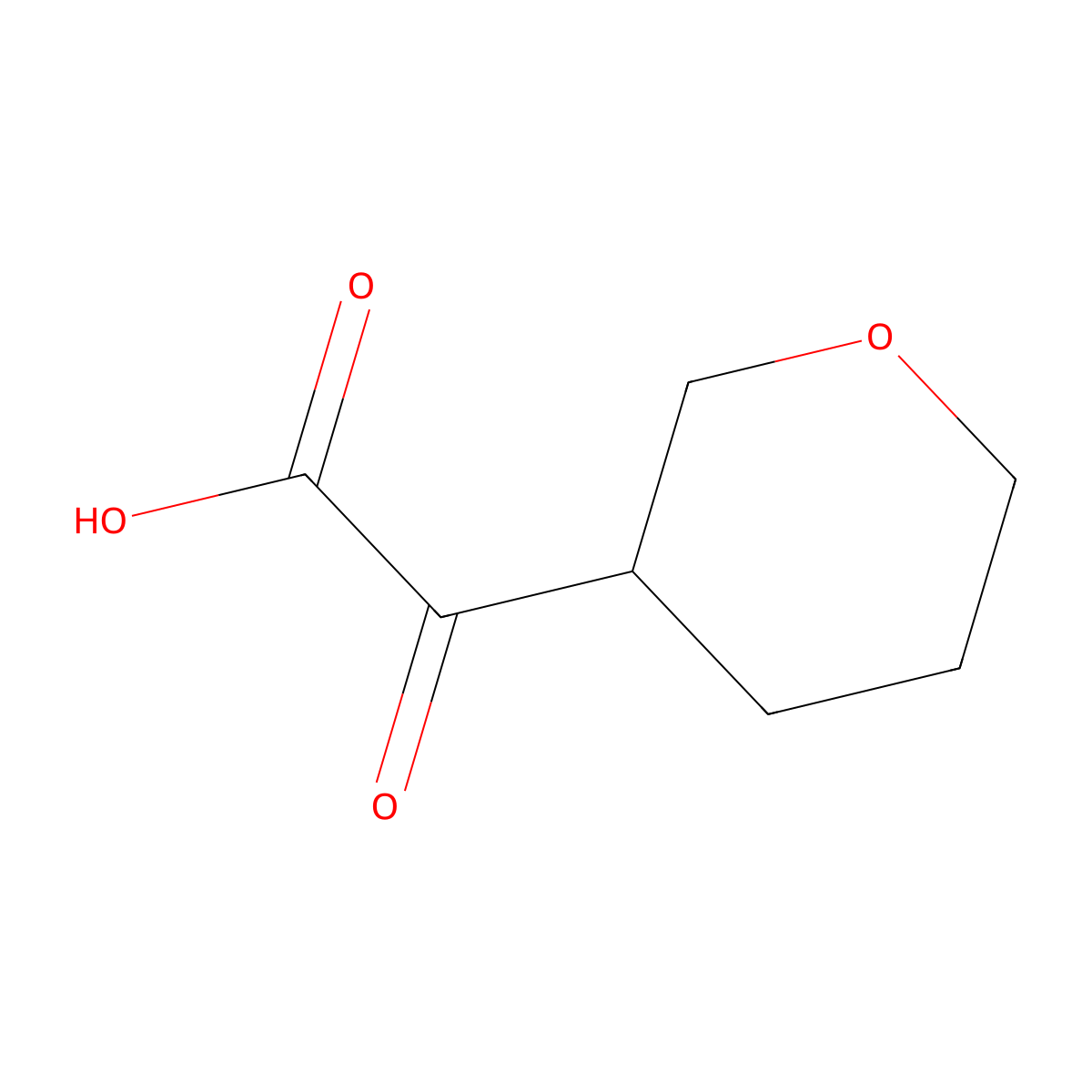 2-(Oxan-3-yl)-2-oxoaceticacid molecular structure, CAS 1935408-76-6
