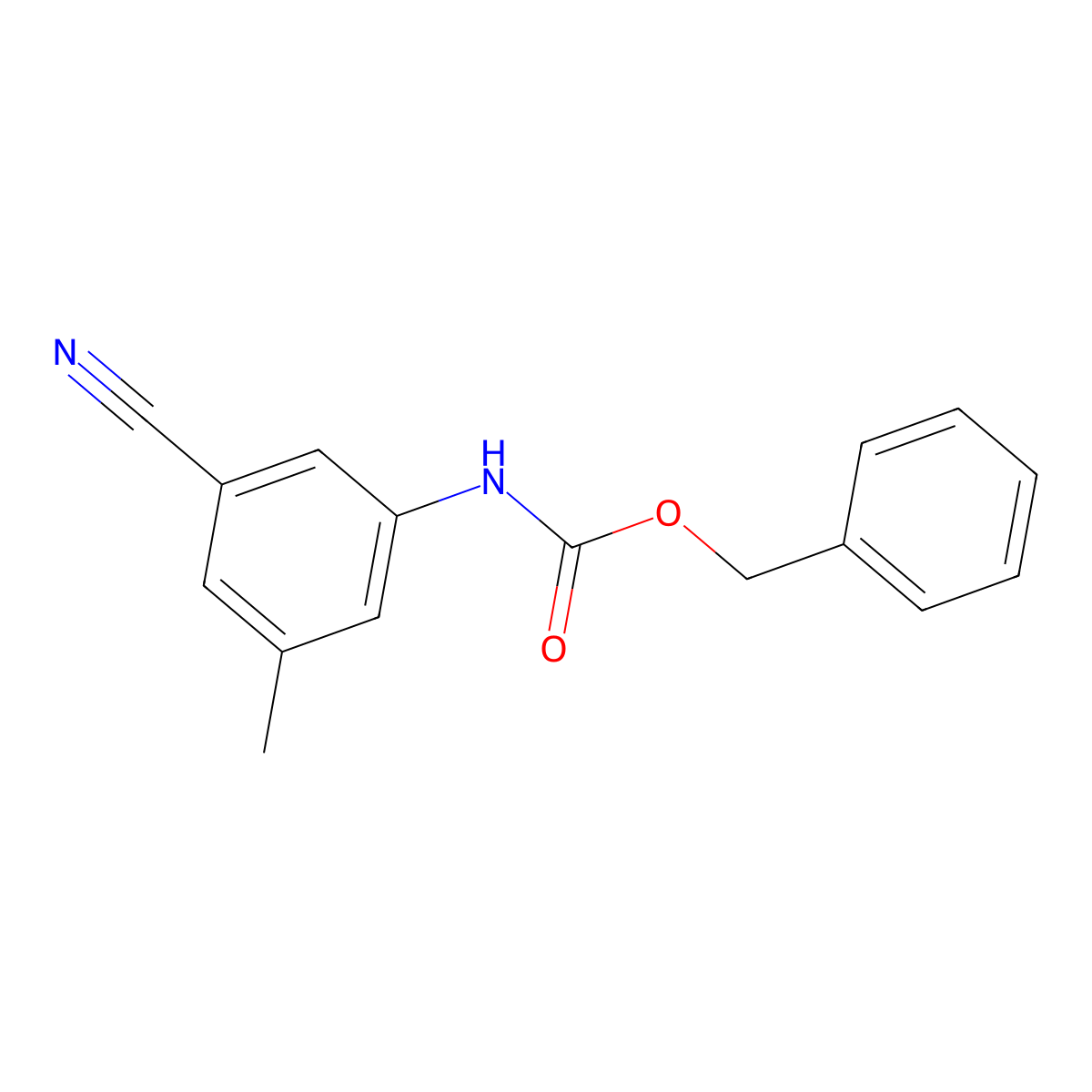 benzyl N-(3-cyano-5-methylphenyl)carbamate molecular structure, CAS 1935425-80-1