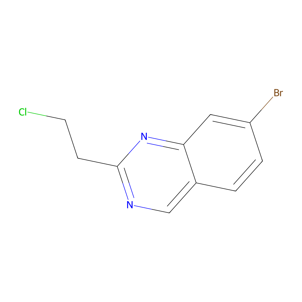 7-Bromo-2-(2-chloroethyl)quinazoline molecular structure, CAS 1935427-67-0