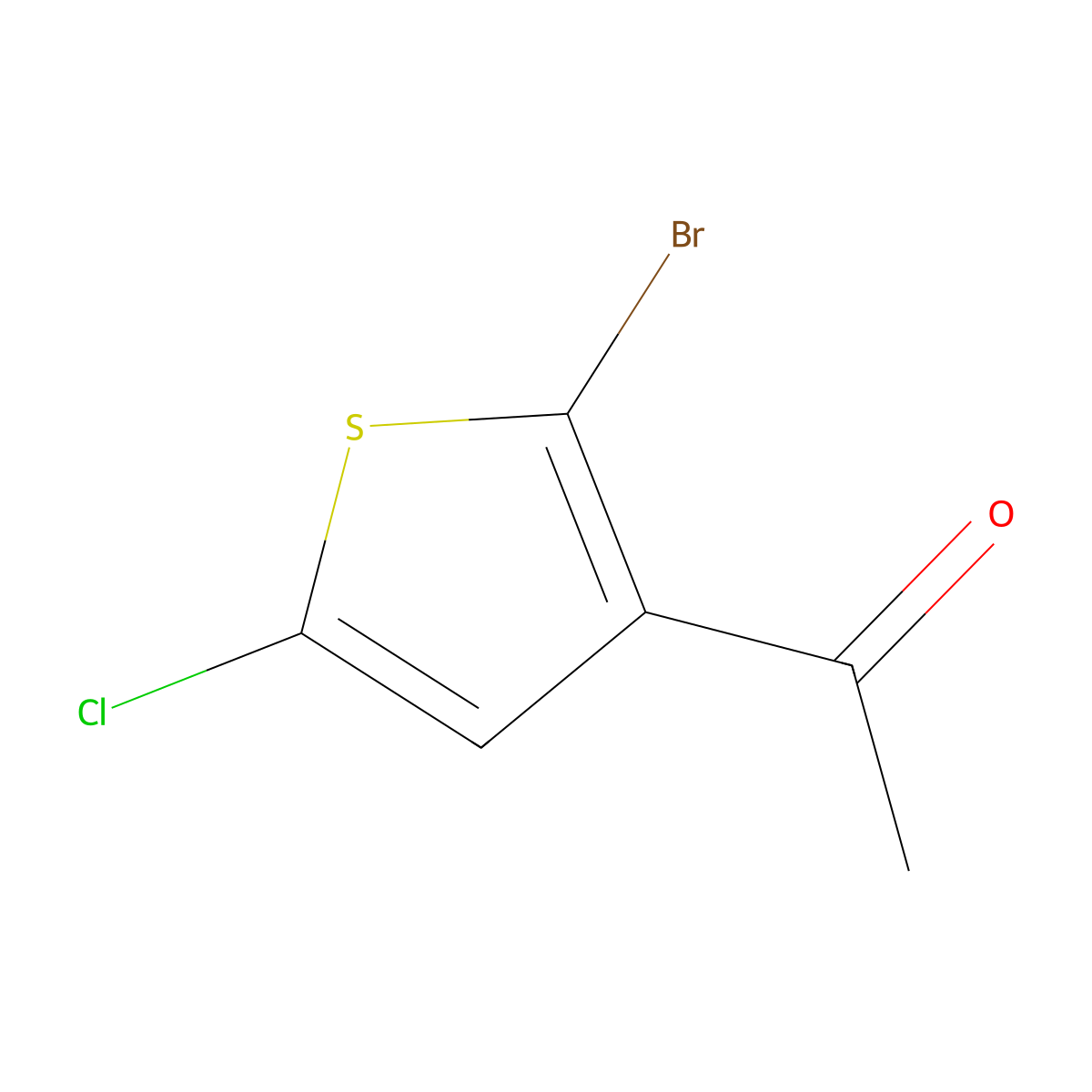 1-(2-Bromo-5-chlorothiophen-3-yl)ethan-1-one molecular structure, CAS 1935428-16-2