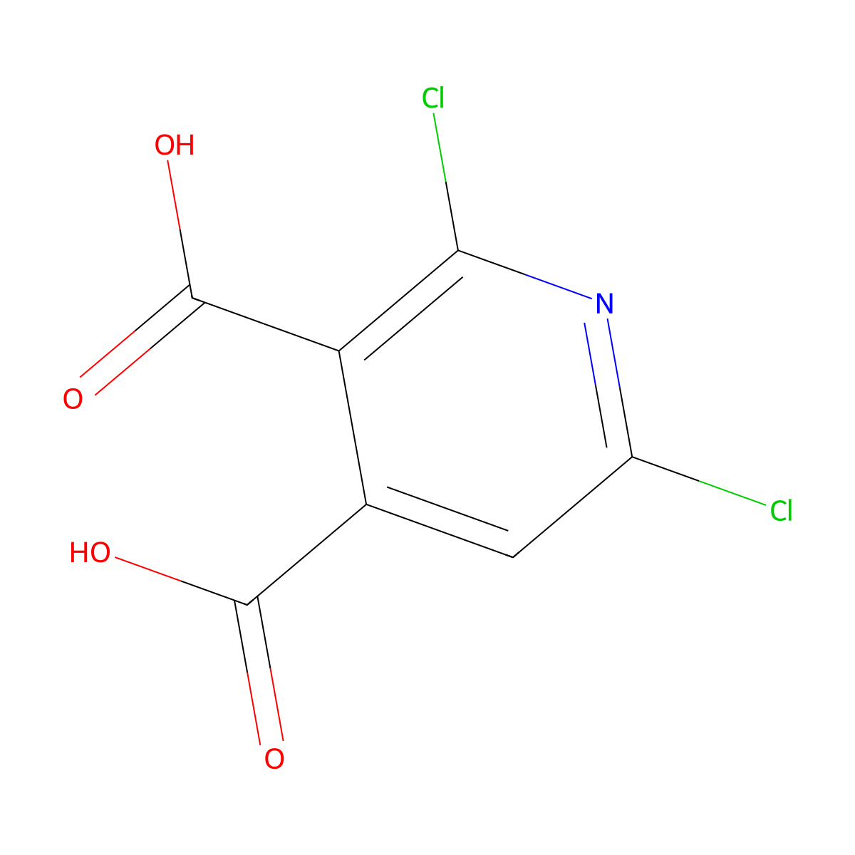 2,6-Dichloropyridine-3,4-dicarboxylic acid molecular structure, CAS 1935433-61-6