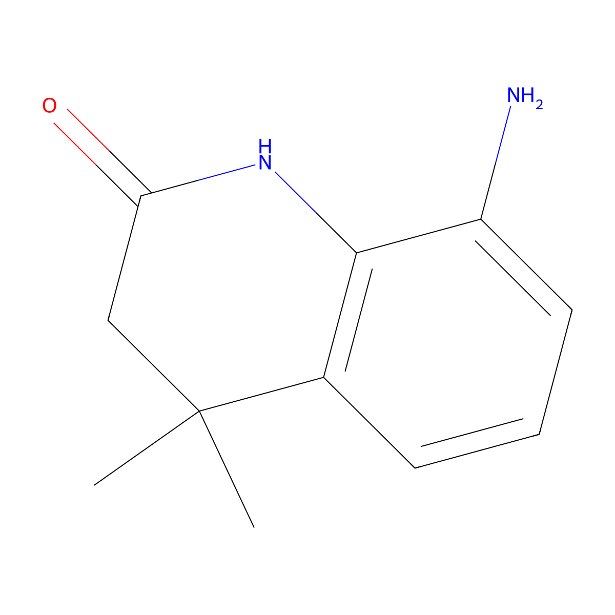 8-Amino-4,4-dimethyl-3,4-dihydroquinolin-2(1H)-one molecular structure, CAS 1935435-40-7