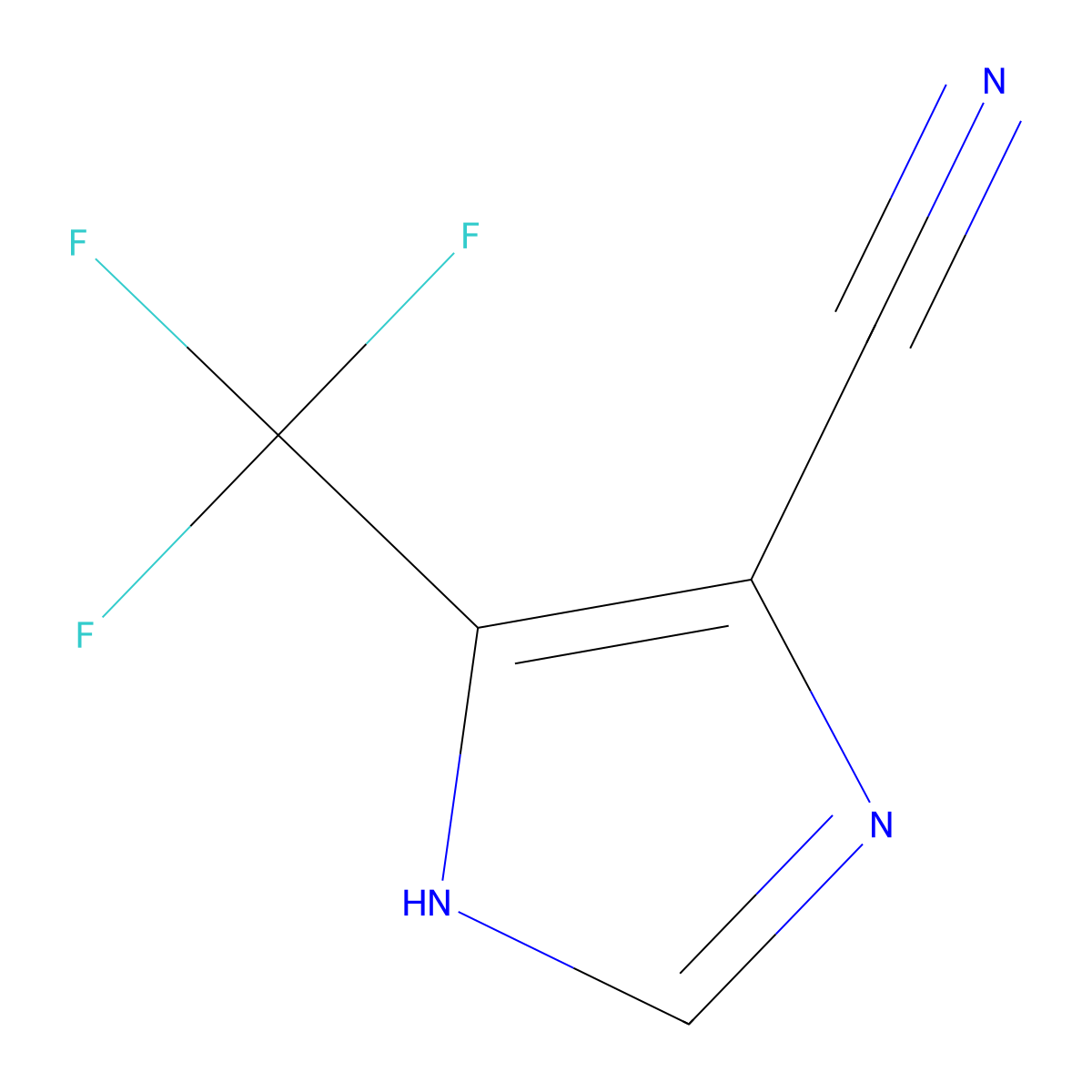 4-(trifluoromethyl)-1H-imidazole-5-carbonitrile molecular structure, CAS 1935440-02-0