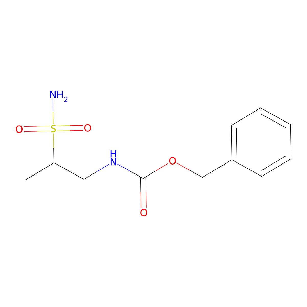 benzyl N-(2-sulfamoylpropyl)carbamate molecular structure, CAS 1935441-05-6