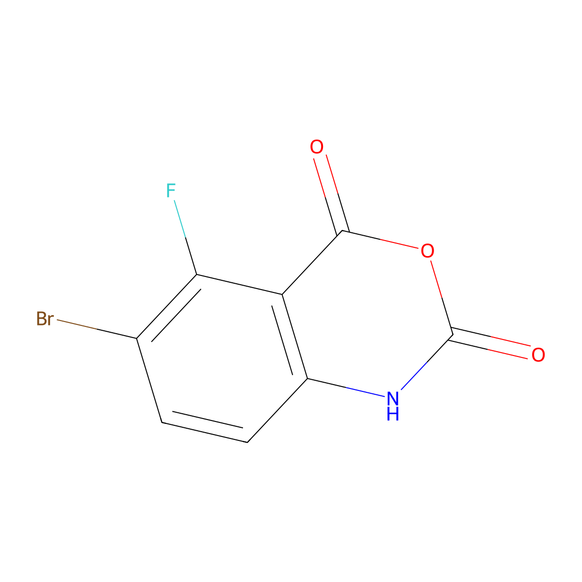 5-Bromo-6-fluoroisatoic anhydride molecular structure, CAS 1935441-96-5