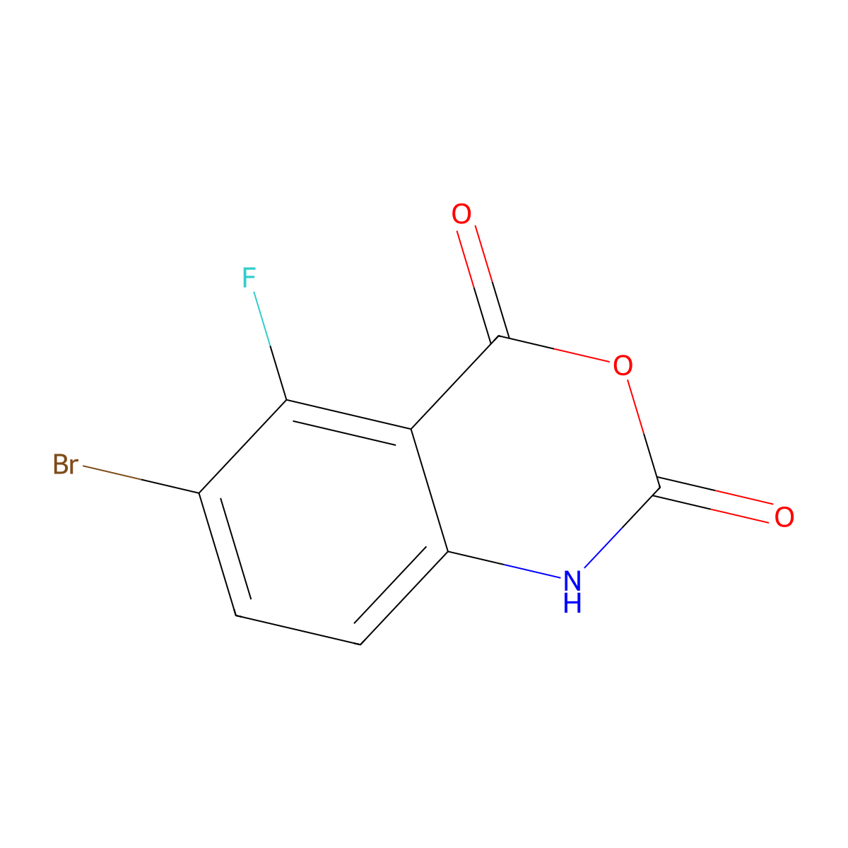 5-Bromo-6-fluoroisatoic anhydride molecular structure, CAS 1935441-96-5