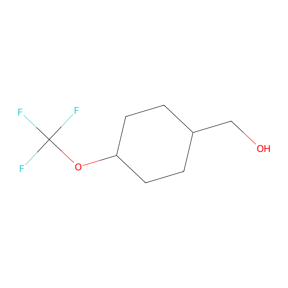 [4-(Trifluoromethoxy)cyclohexyl]methanol molecular structure, CAS 1935442-68-4