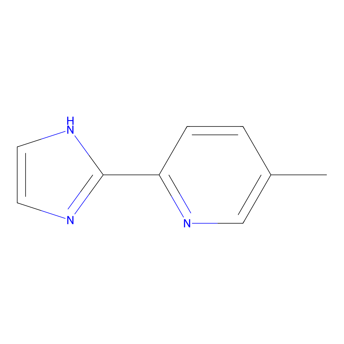 2-(1H-imidazol-2-yl)-5-methylpyridine molecular structure, CAS 1935448-56-8