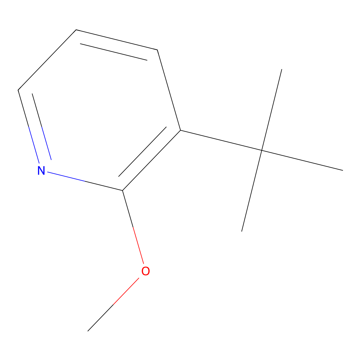 3-(tert-Butyl)-2-methoxypyridine molecular structure, CAS 1935449-34-5