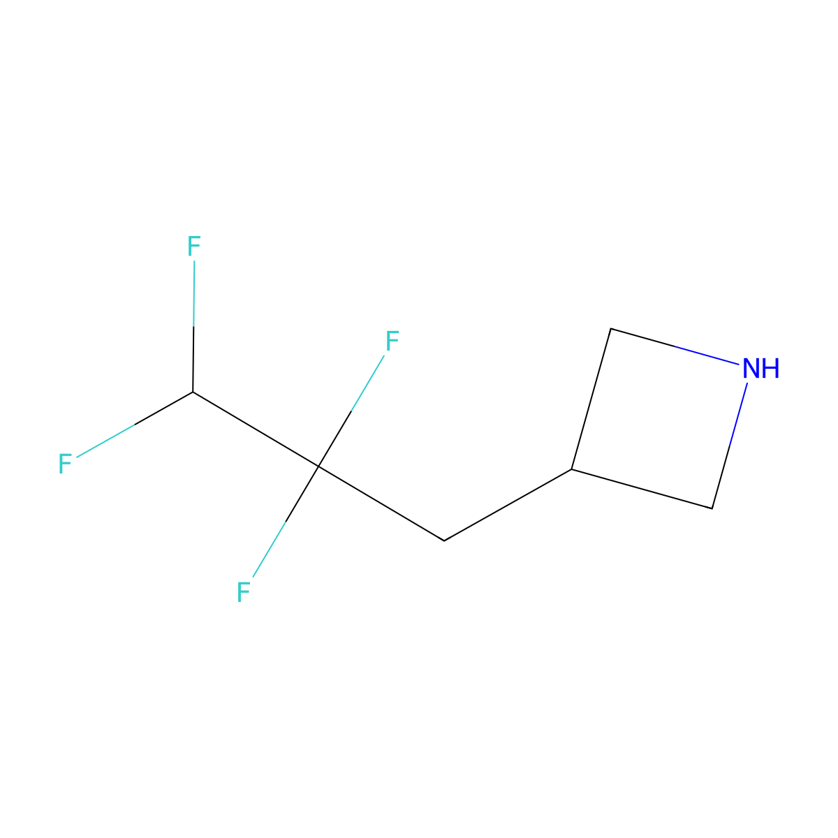 3-(2,2,3,3-Tetrafluoropropyl)azetidine molecular structure, CAS 1935454-08-2
