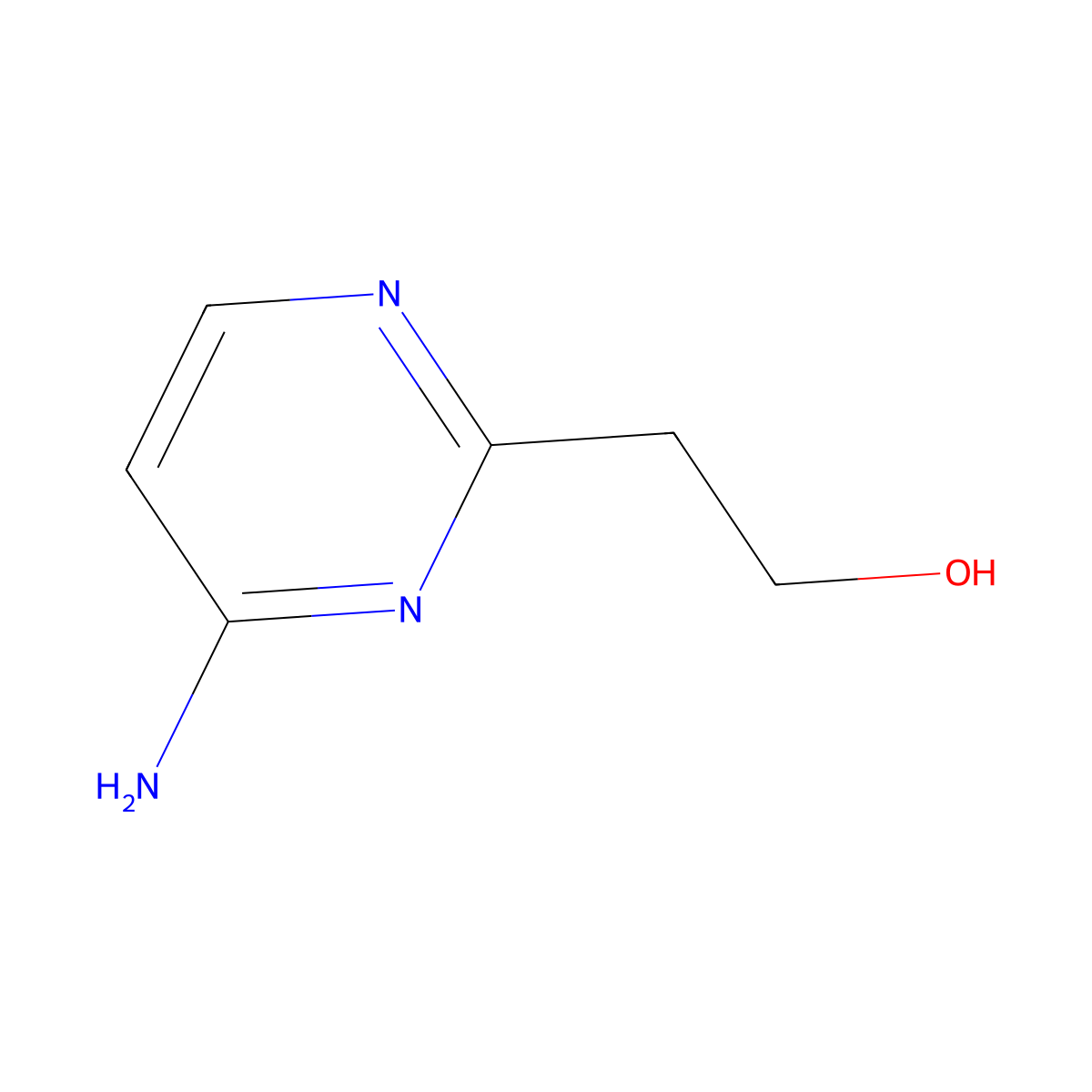 2-(4-Aminopyrimidin-2-yl)ethanol molecular structure, CAS 1935455-02-9