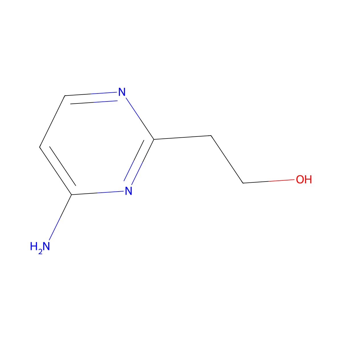 2-(4-Aminopyrimidin-2-yl)ethanol molecular structure, CAS 1935455-02-9