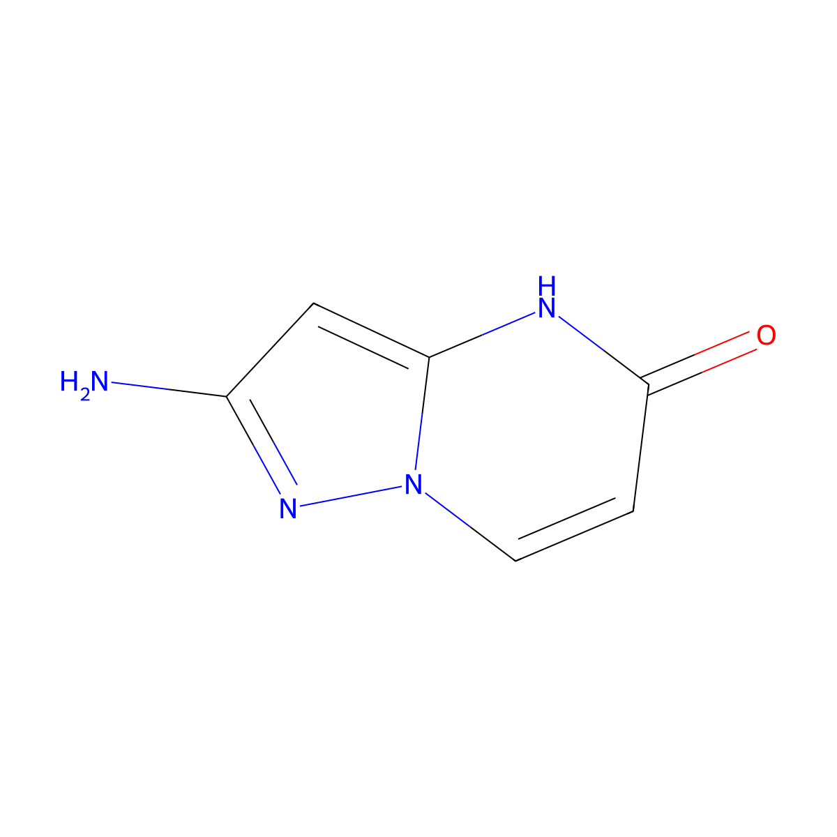 2-Aminopyrazolo[1,5-a]pyrimidin-5(4H)-one molecular structure, CAS 1935457-15-0