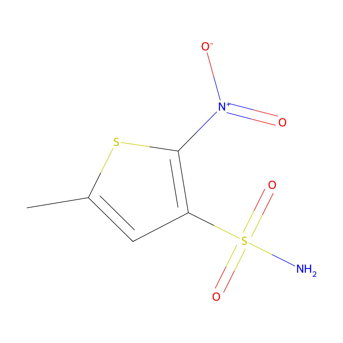 5-Methyl-2-nitrothiophene-3-sulfonamide molecular structure, CAS 1935462-38-6