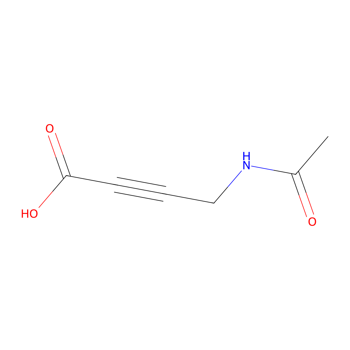 4-Acetamidobut-2-ynoic acid molecular structure, CAS 1935469-19-4