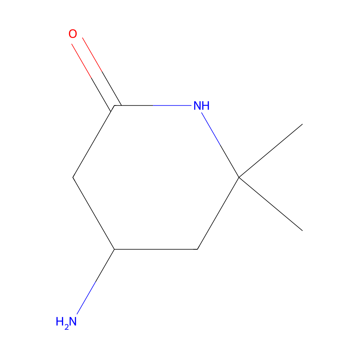 4-Amino-6,6-dimethylpiperidin-2-one molecular structure, CAS 1935470-63-5