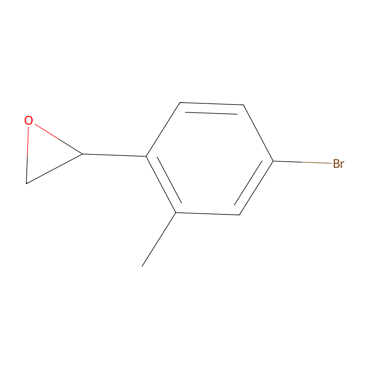 2-(4-Bromo-2-methylphenyl)oxirane molecular structure, CAS 1935471-15-0