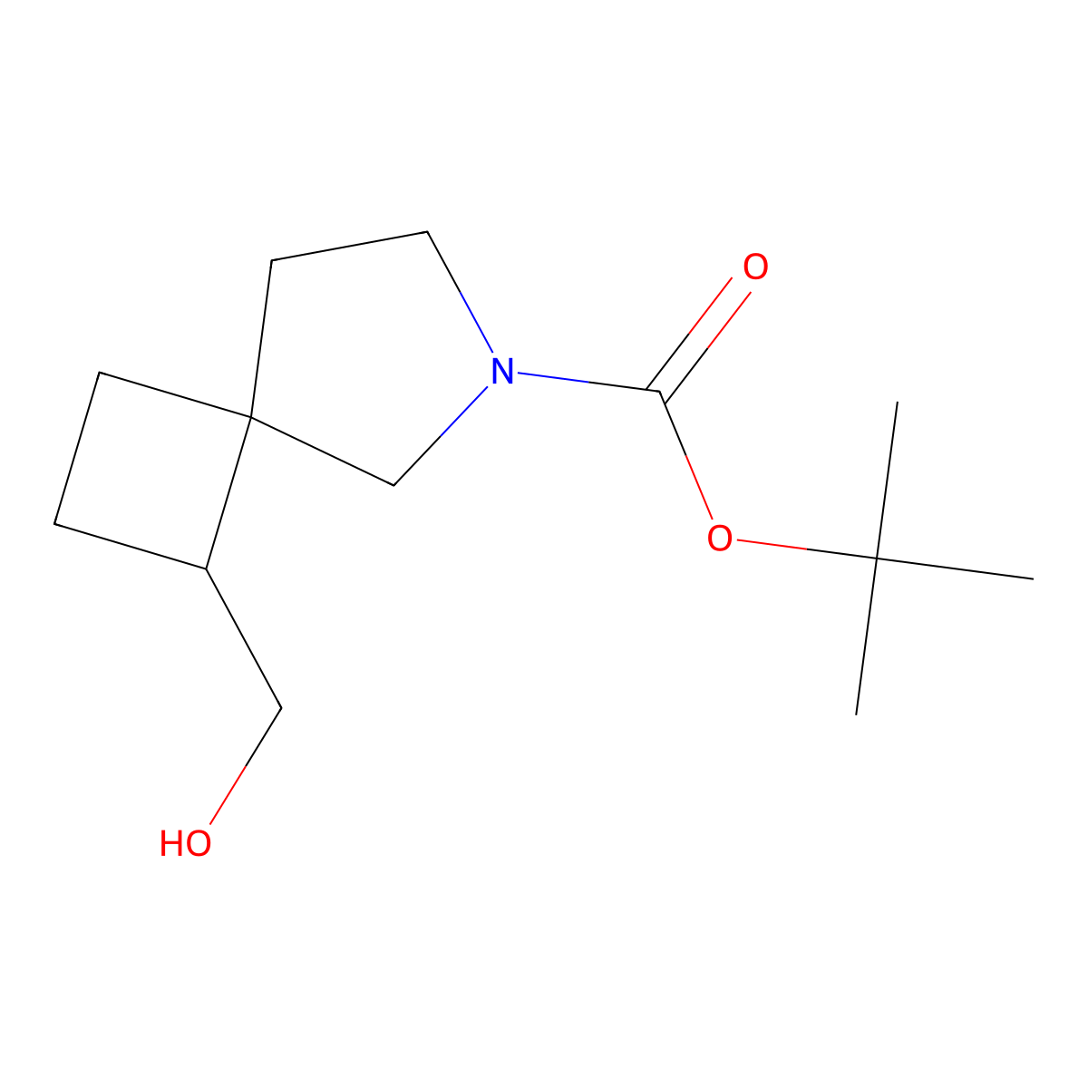 (6-Boc-6-azaspiro[3.4]octan-1-yl)methanol molecular structure, CAS 1935472-40-4