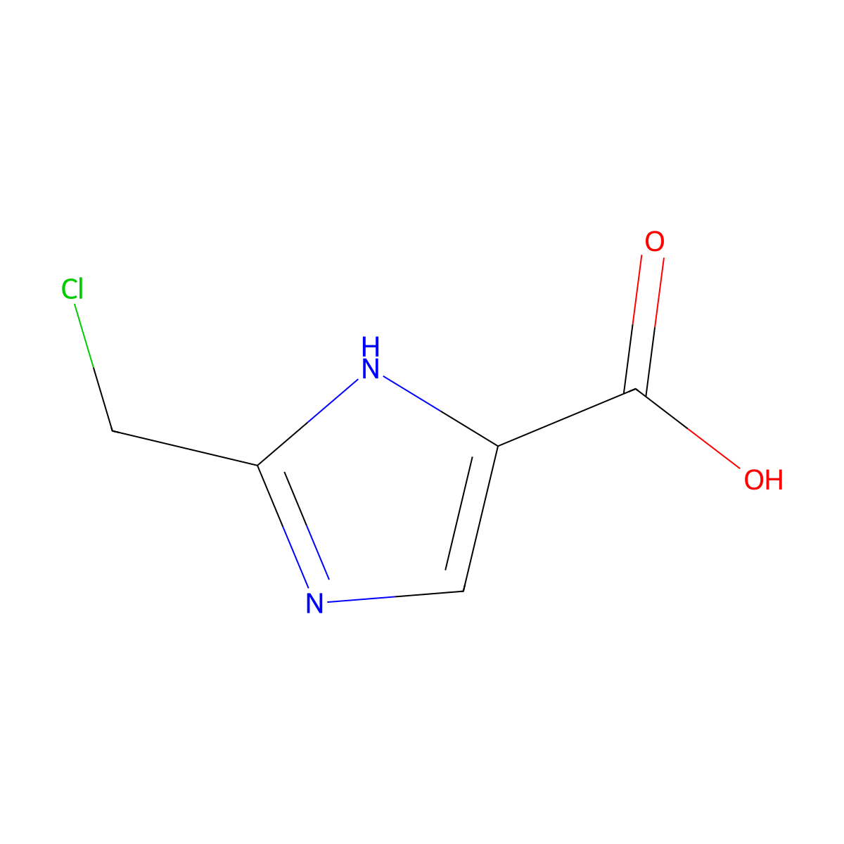 2-(Chloromethyl)-1h-imidazole-4-carboxylic acid molecular structure, CAS 1935477-53-4
