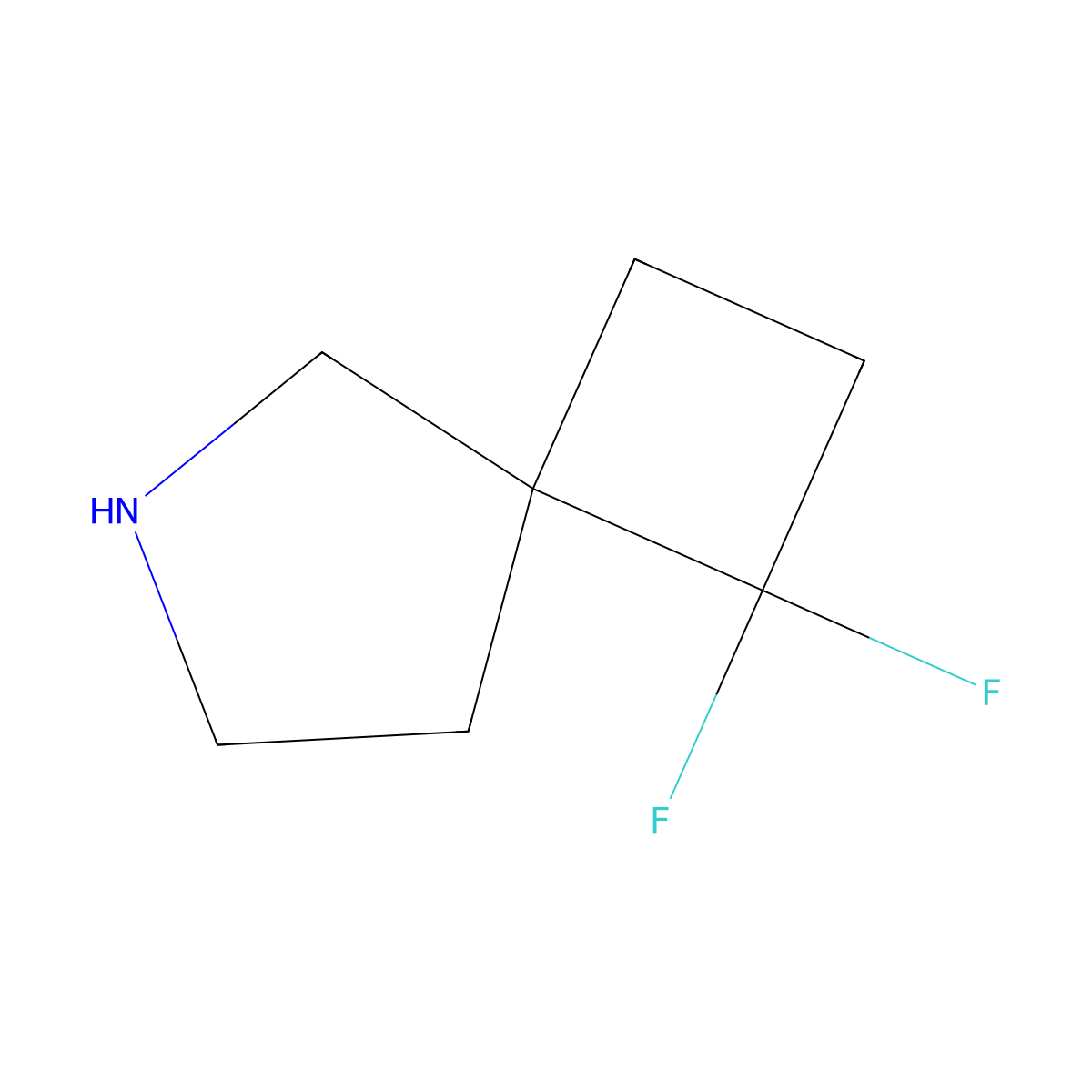 1,1-Difluoro-6-azaspiro[3.4]octane molecular structure, CAS 1935478-13-9