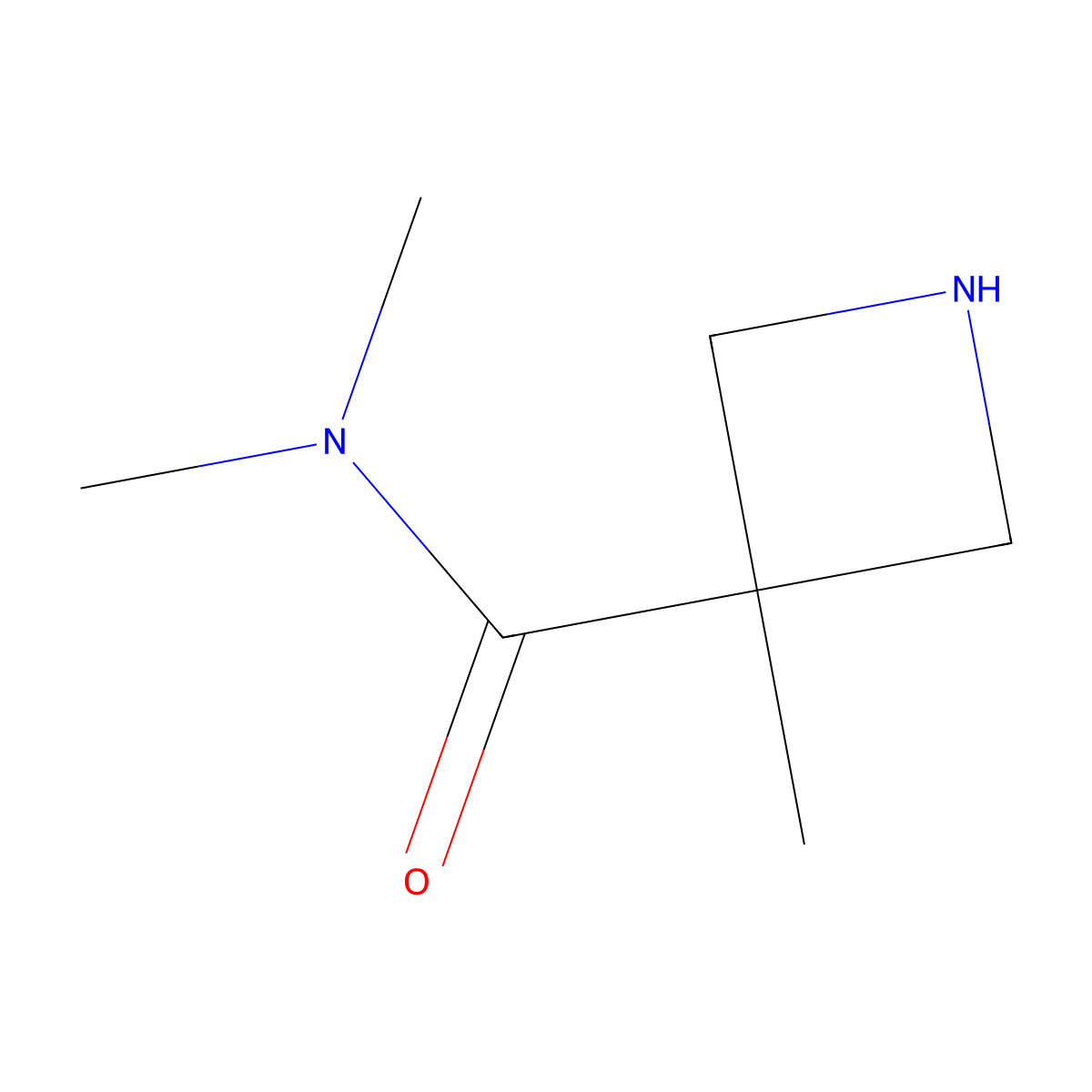 N,N,3-Trimethyl-3-azetidinecarboxamide molecular structure, CAS 1935485-88-3