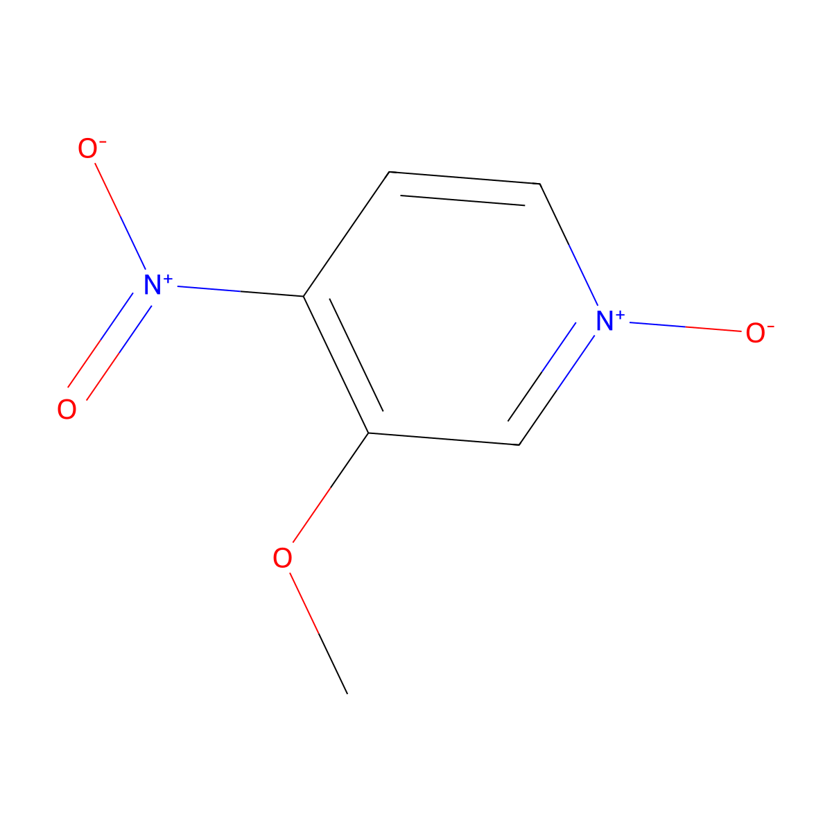 3-Methoxy-4-nitro-1-oxo-1lambda~5~-pyridine molecular structure, CAS 19355-04-5