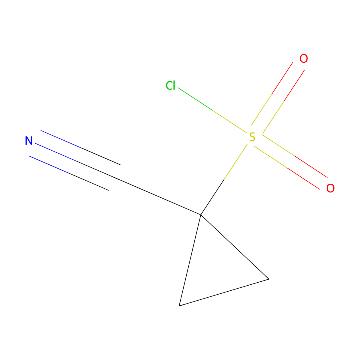 1-Cyanocyclopropane-1-sulfonyl chloride molecular structure, CAS 1935504-17-8