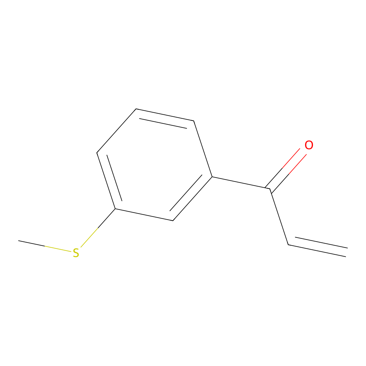 1-[3-(Methylsulfanyl)phenyl]prop-2-en-1-one molecular structure, CAS 1935504-42-9