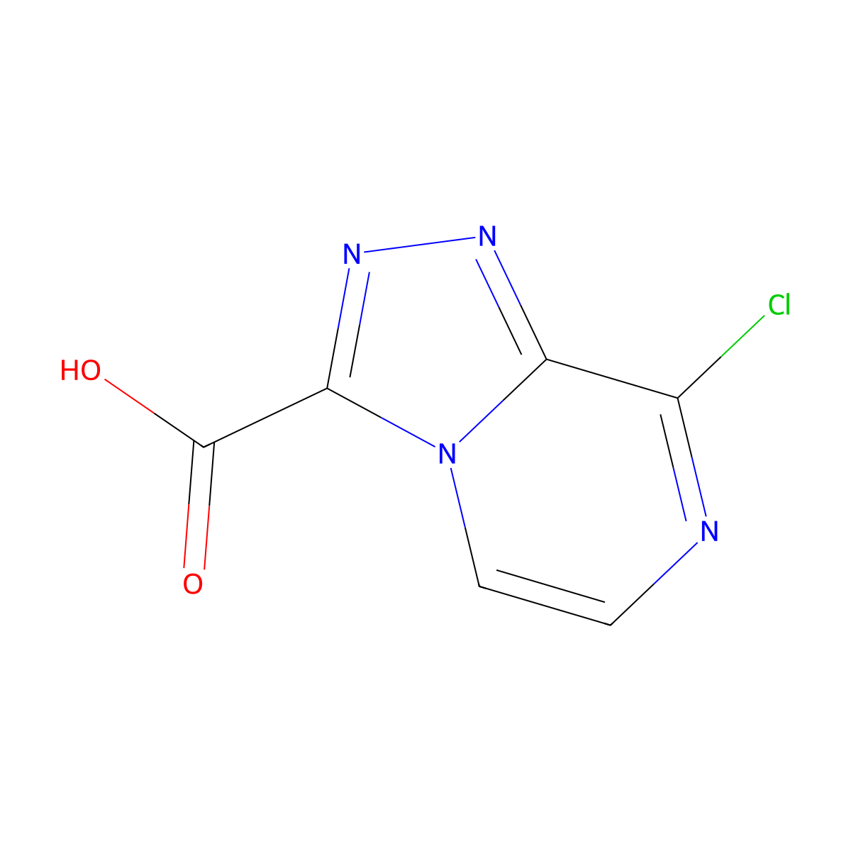 8-Chloro-[1,2,4]triazolo[4,3-a]pyrazine-3-carboxylic acid molecular structure, CAS 1935512-03-0