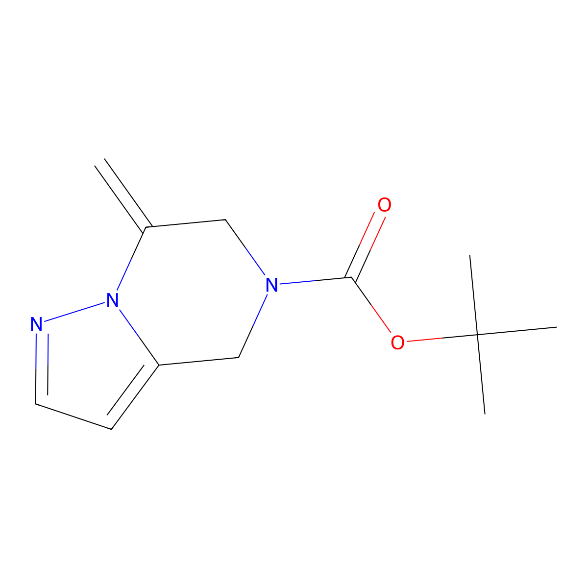 Tert-butyl 7-methylidene-4,6-dihydropyrazolo[1,5-a]pyrazine-5-carboxylate molecular structure, CAS 1935517-57-9