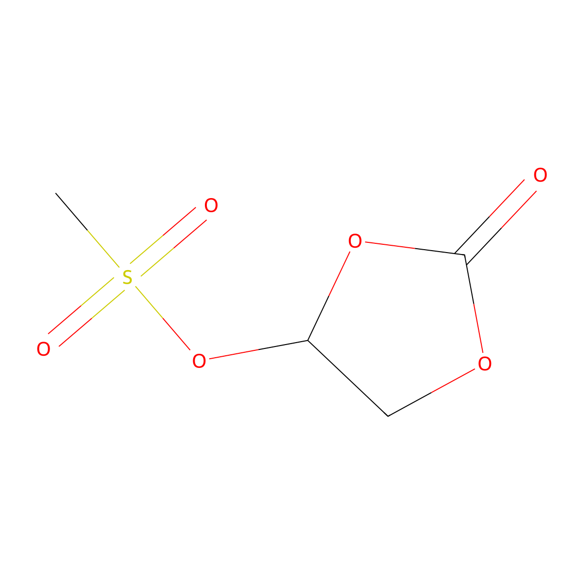 2-Oxo-1,3-dioxolan-4-yl methanesulfonate molecular structure, CAS 1935528-99-6