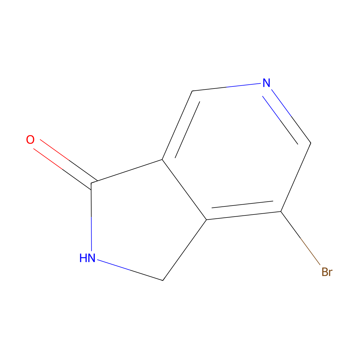 7-Bromo-1H-pyrrolo[3,4-c]pyridin-3(2H)-one molecular structure, CAS 1935538-95-6