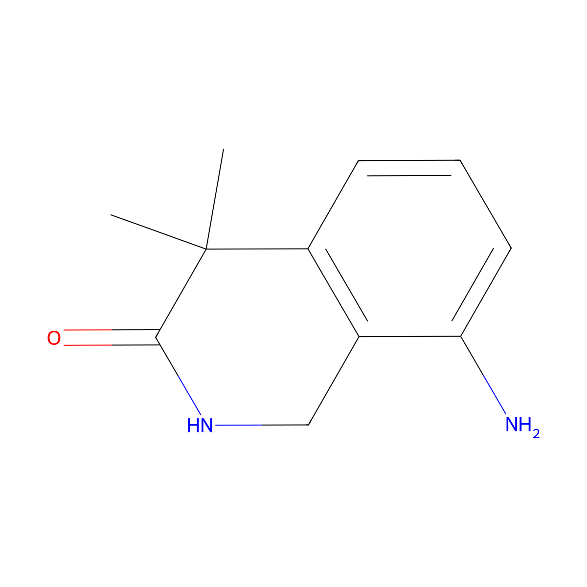 8-Amino-4,4-dimethyl-1,2-dihydroisoquinolin-3(4H)-one molecular structure, CAS 1935541-79-9