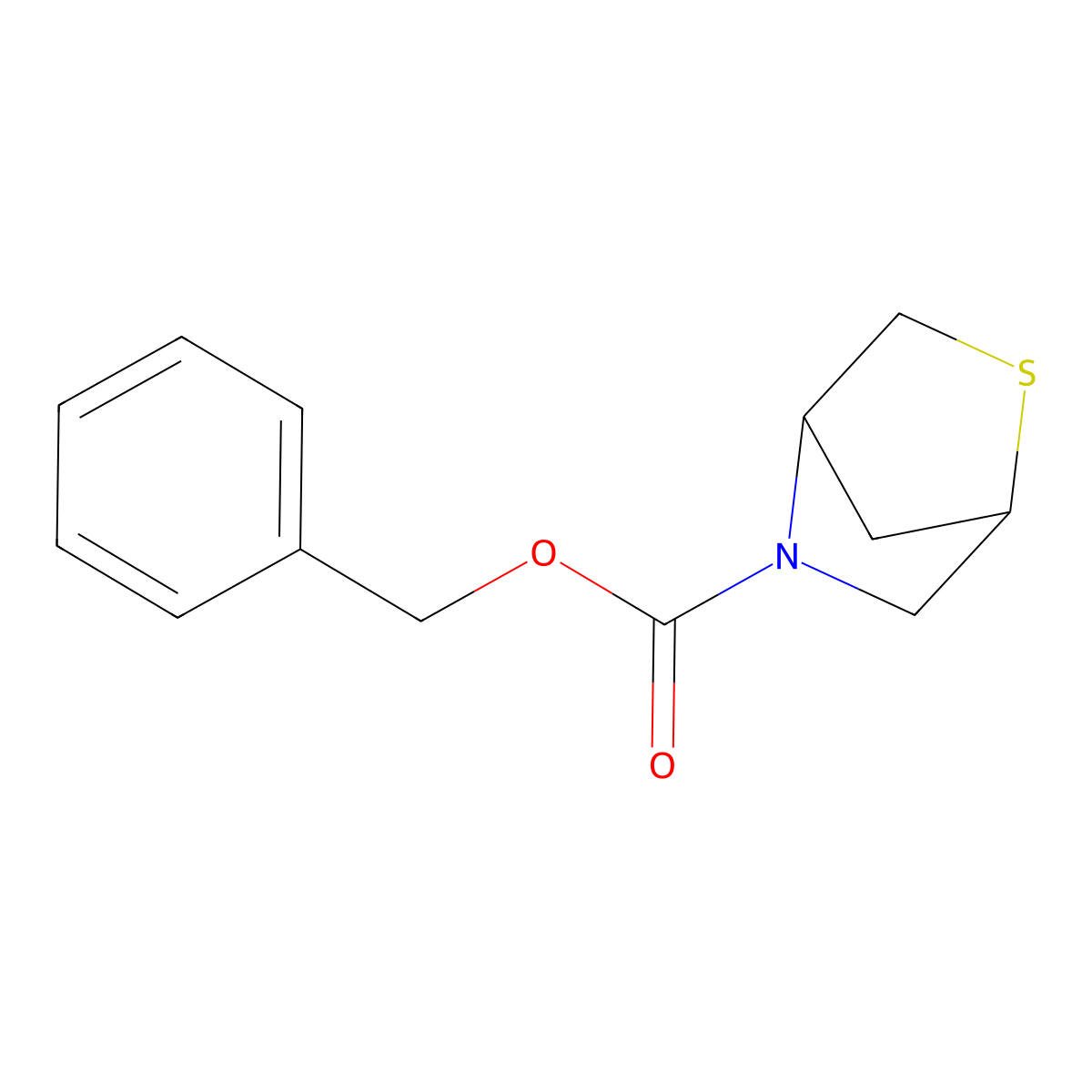 Benzyl 2-thia-5-azabicyclo[2.2.1]heptane-5-carboxylate molecular structure, CAS 1935541-84-6