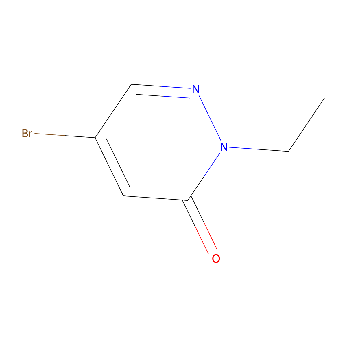 5-Bromo-2-ethylpyridazin-3(2H)-one molecular structure, CAS 1935542-57-6