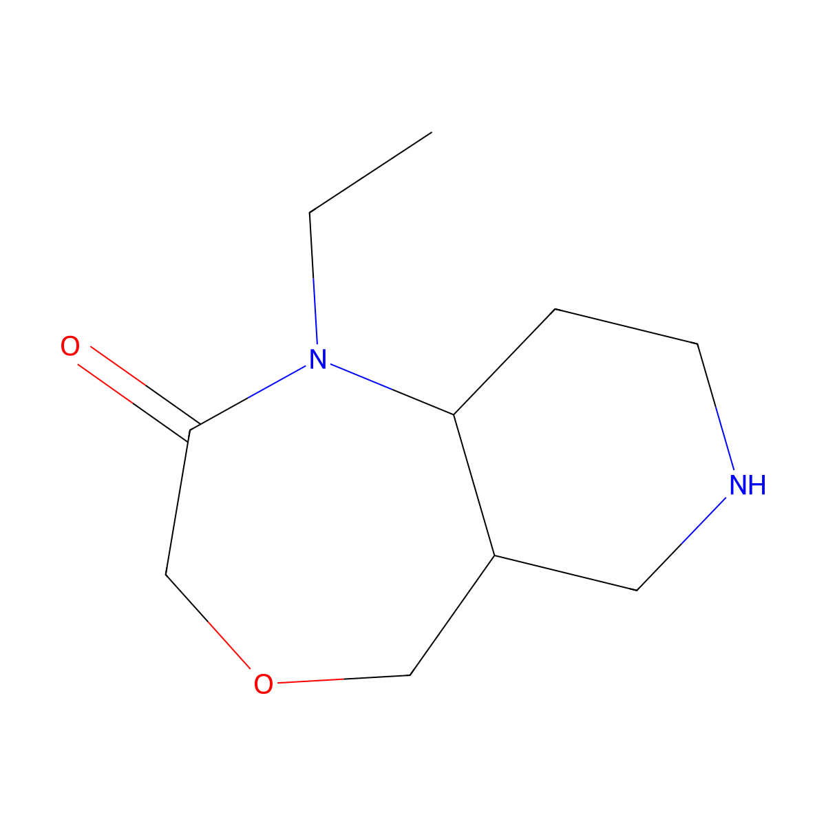 1-ethyloctahydropyrido[4,3-e][1,4]oxazepin-2(3H)-one molecular structure, CAS 1935546-10-3