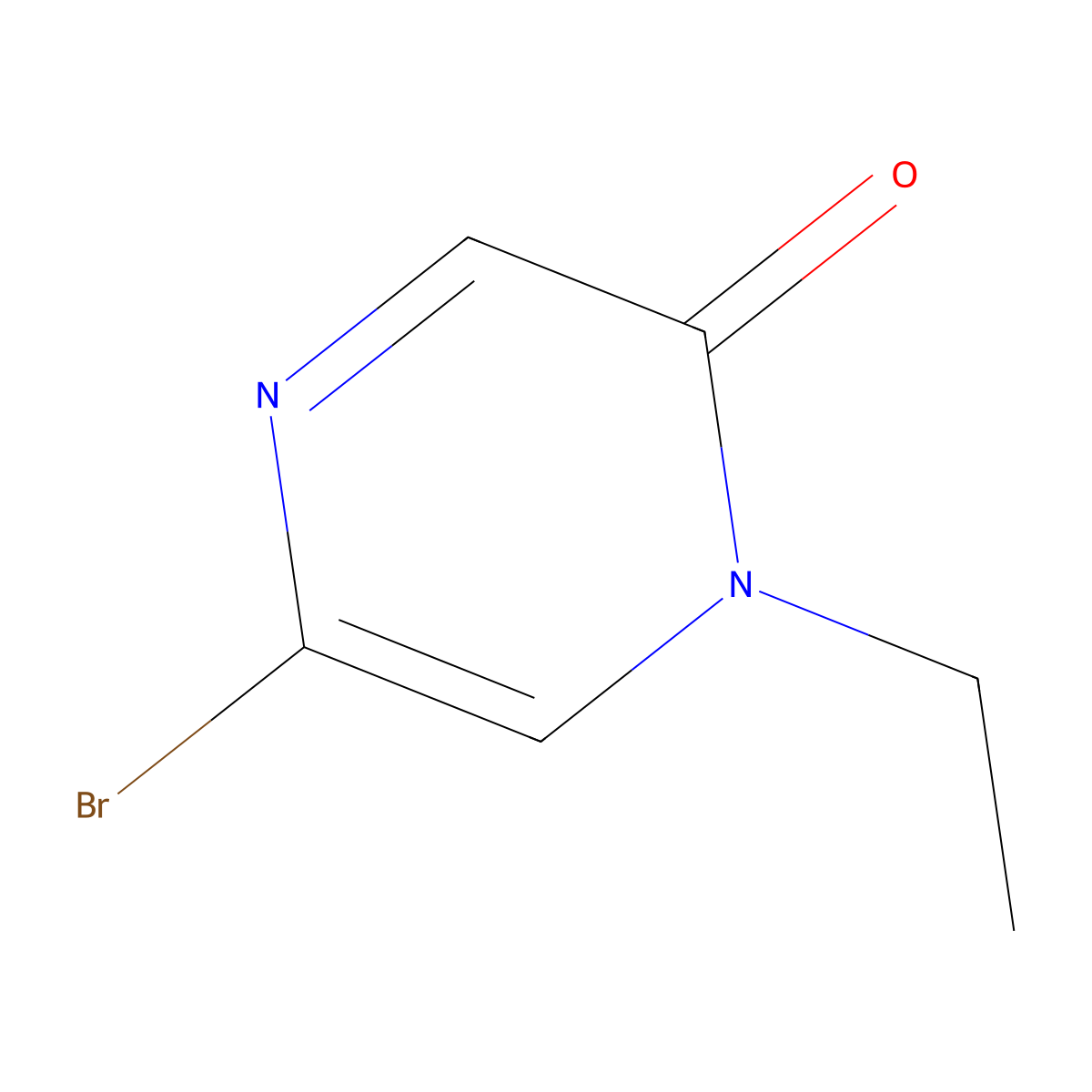 5-Bromo-1-ethylpyrazin-2(1H)-one molecular structure, CAS 1935548-91-6