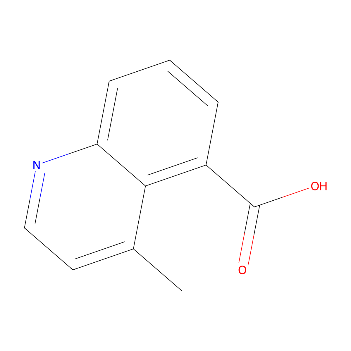 4-Methylquinoline-5-carboxylic acid molecular structure, CAS 1935554-00-9