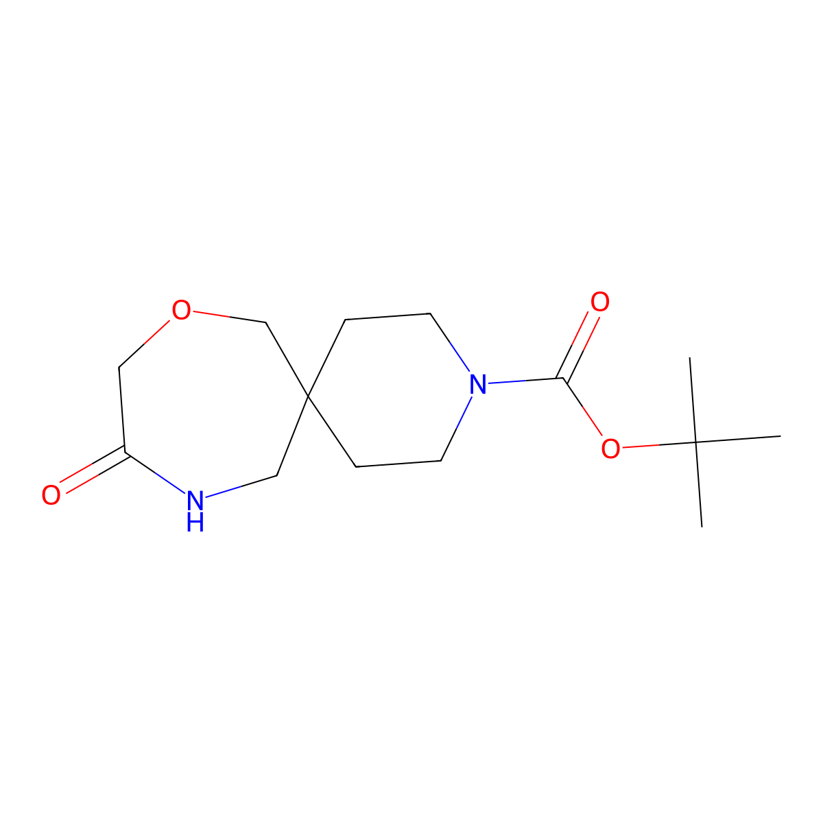 Tert-Butyl 10-Oxo-8-Oxa-3,11-Diazaspiro[5.6]Dodecane-3-Carboxylate molecular structure, CAS 1935557-34-8