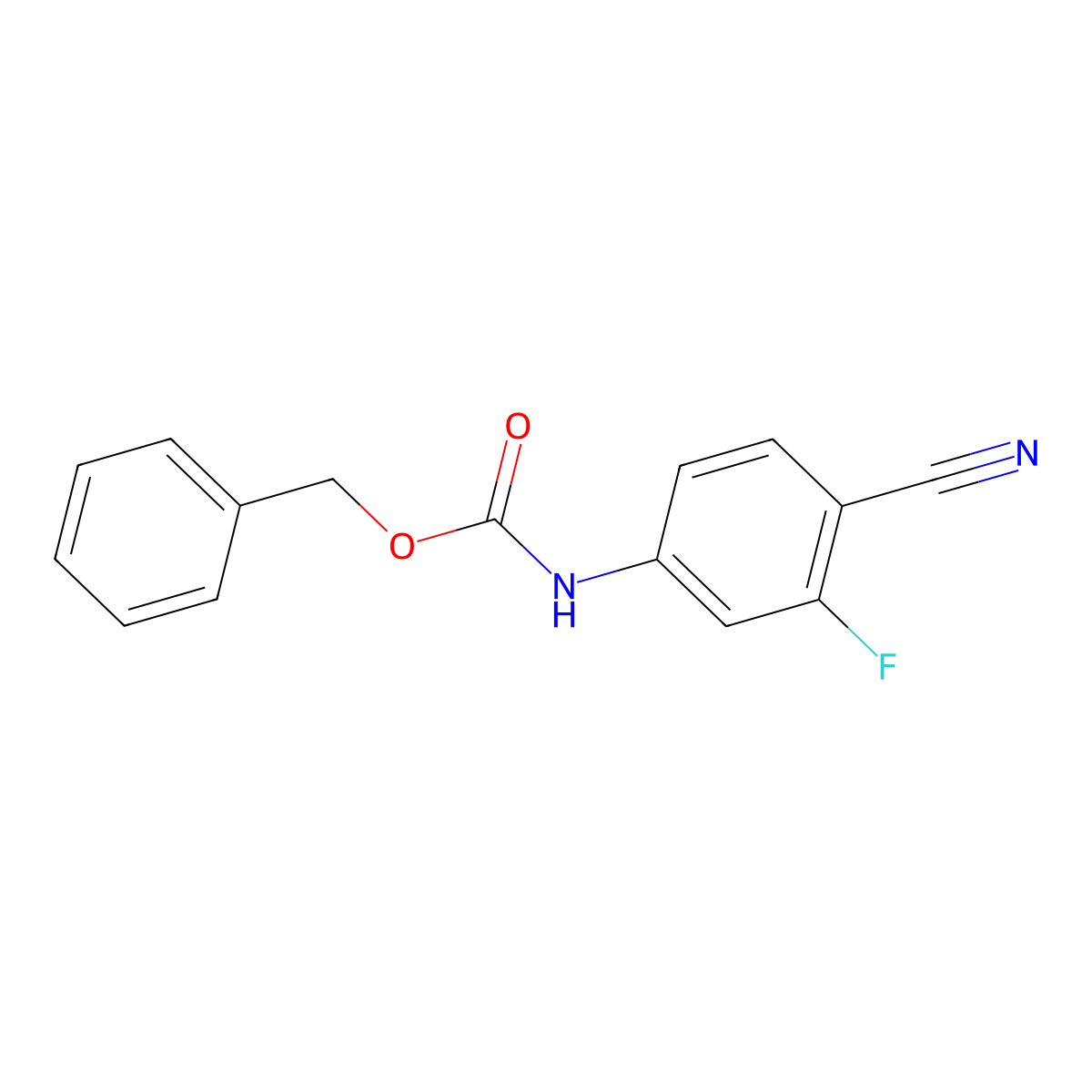 benzyl N-(4-cyano-3-fluorophenyl)carbamate molecular structure, CAS 1935559-11-7