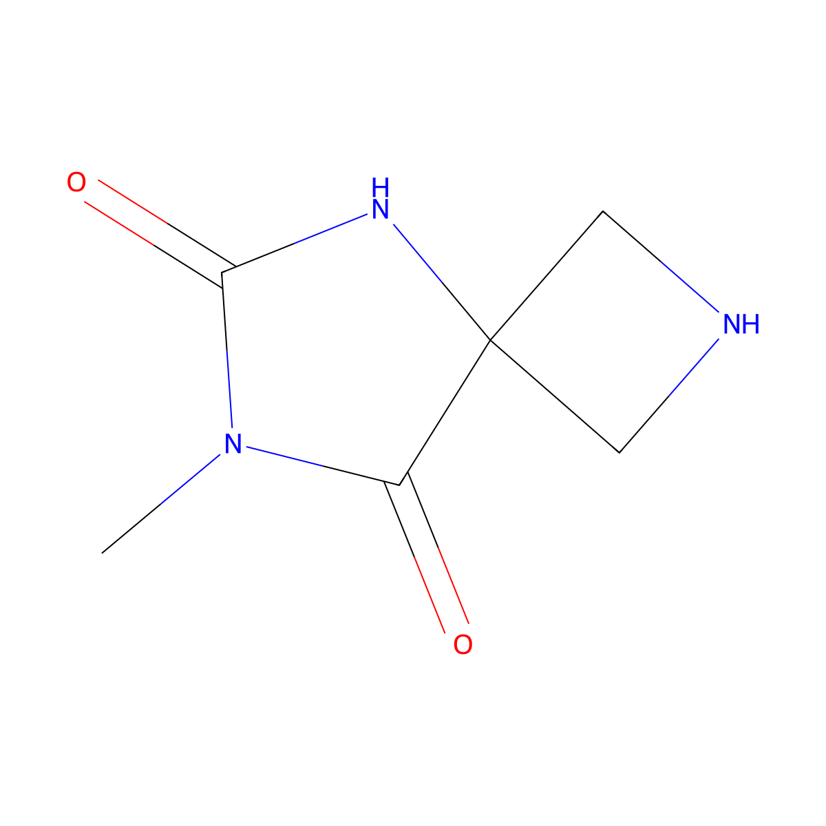 7-Methyl-2,5,7-triazaspiro[3.4]octane-6,8-dione molecular structure, CAS 1935561-93-5