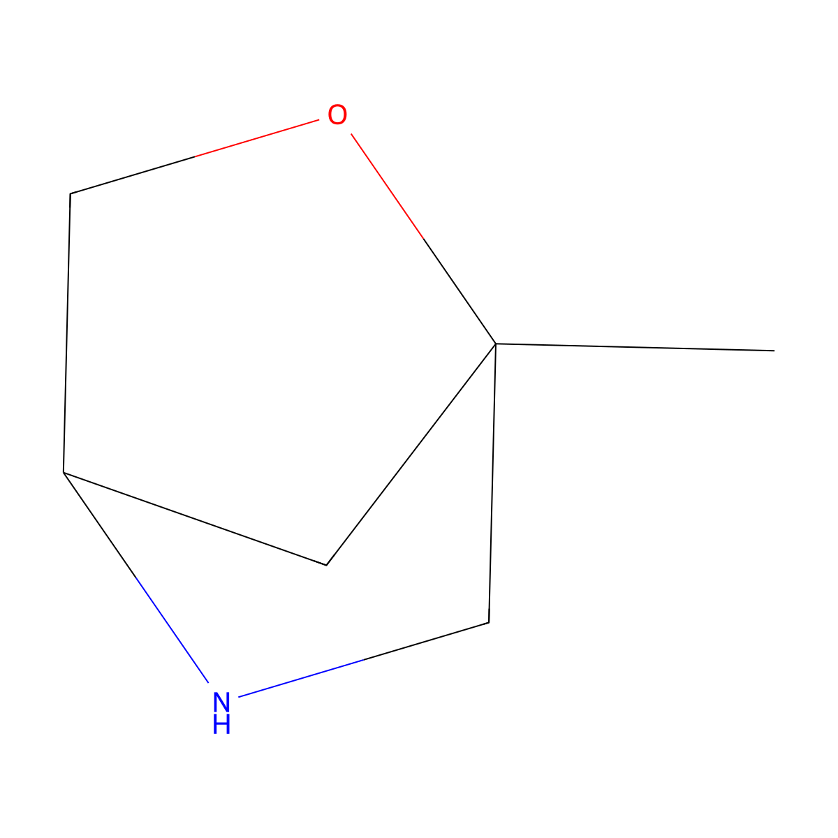 1-Methyl-2-oxa-5-azabicyclo[2.2.1]heptane molecular structure, CAS 1935565-29-9