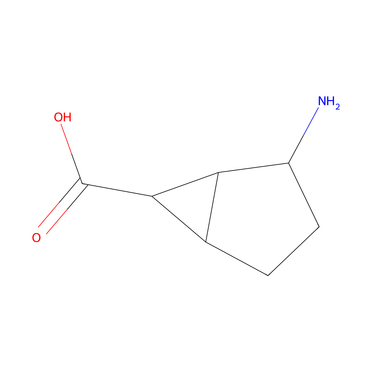 2-Aminobicyclo[3.1.0]hexane-6-carboxylic acid molecular structure, CAS 1935571-78-0