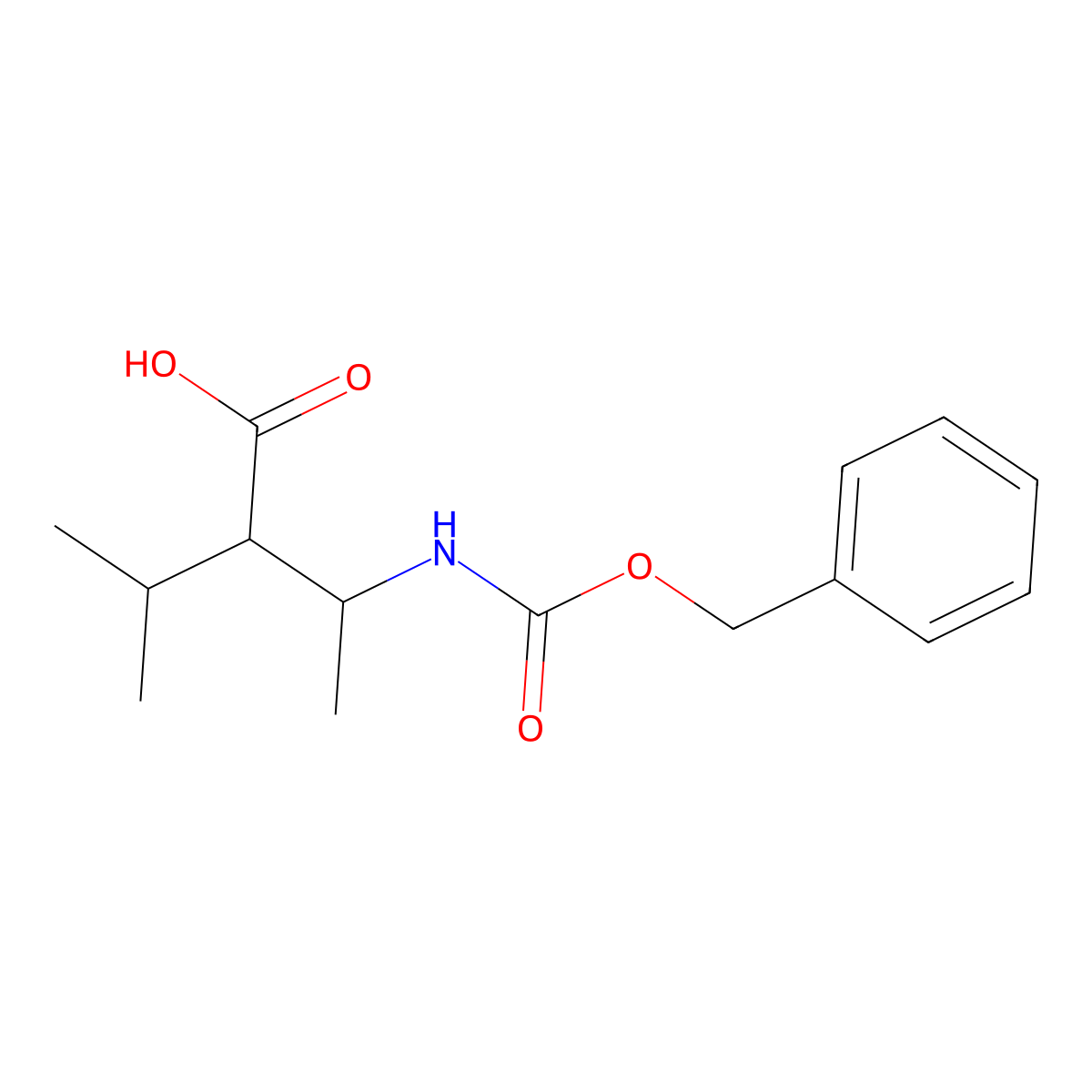 3-{[(Benzyloxy)carbonyl]amino}-2-(propan-2-yl)butanoic acid molecular structure, CAS 1935584-67-0