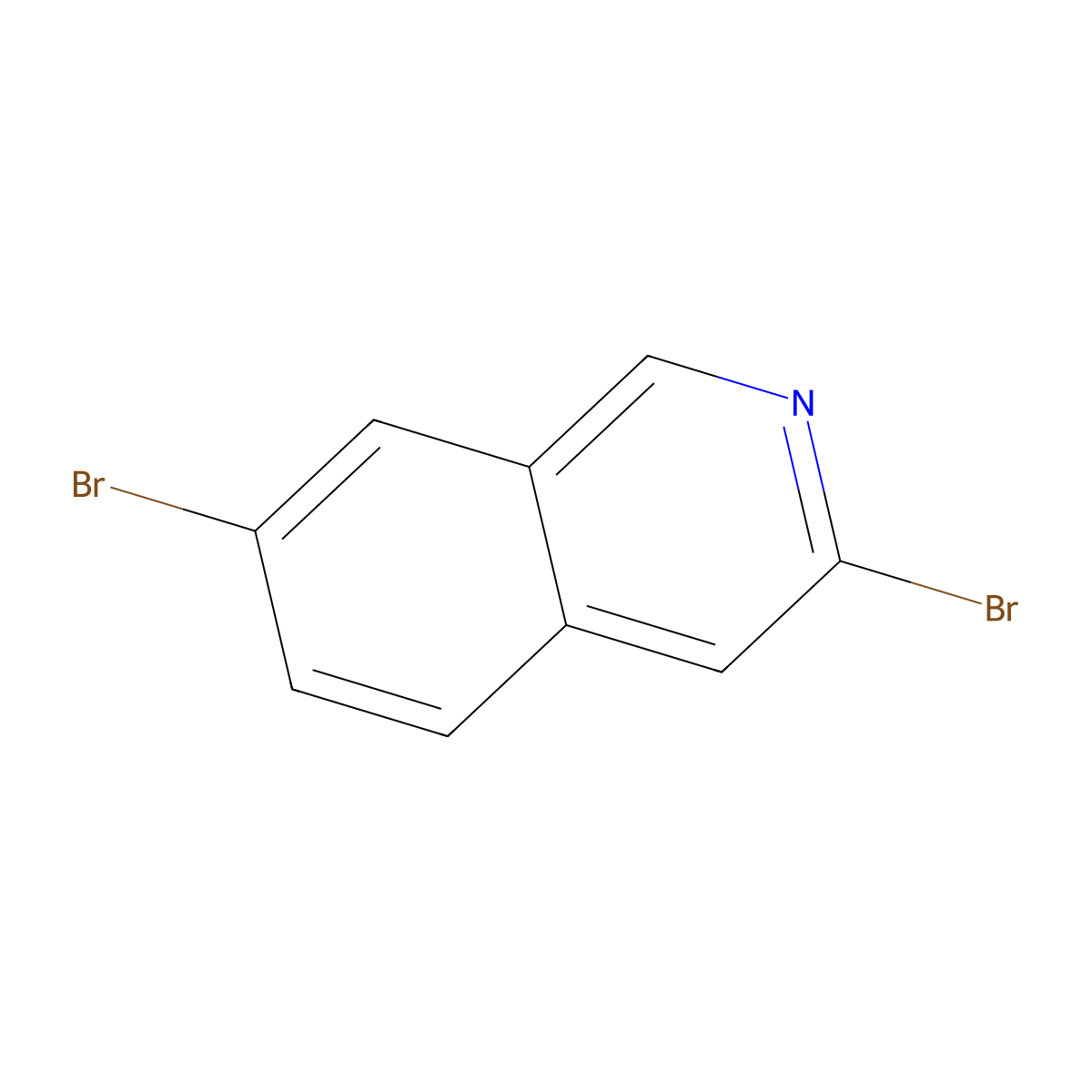 3,7-Dibromoisoquinoline molecular structure, CAS 1935586-13-2