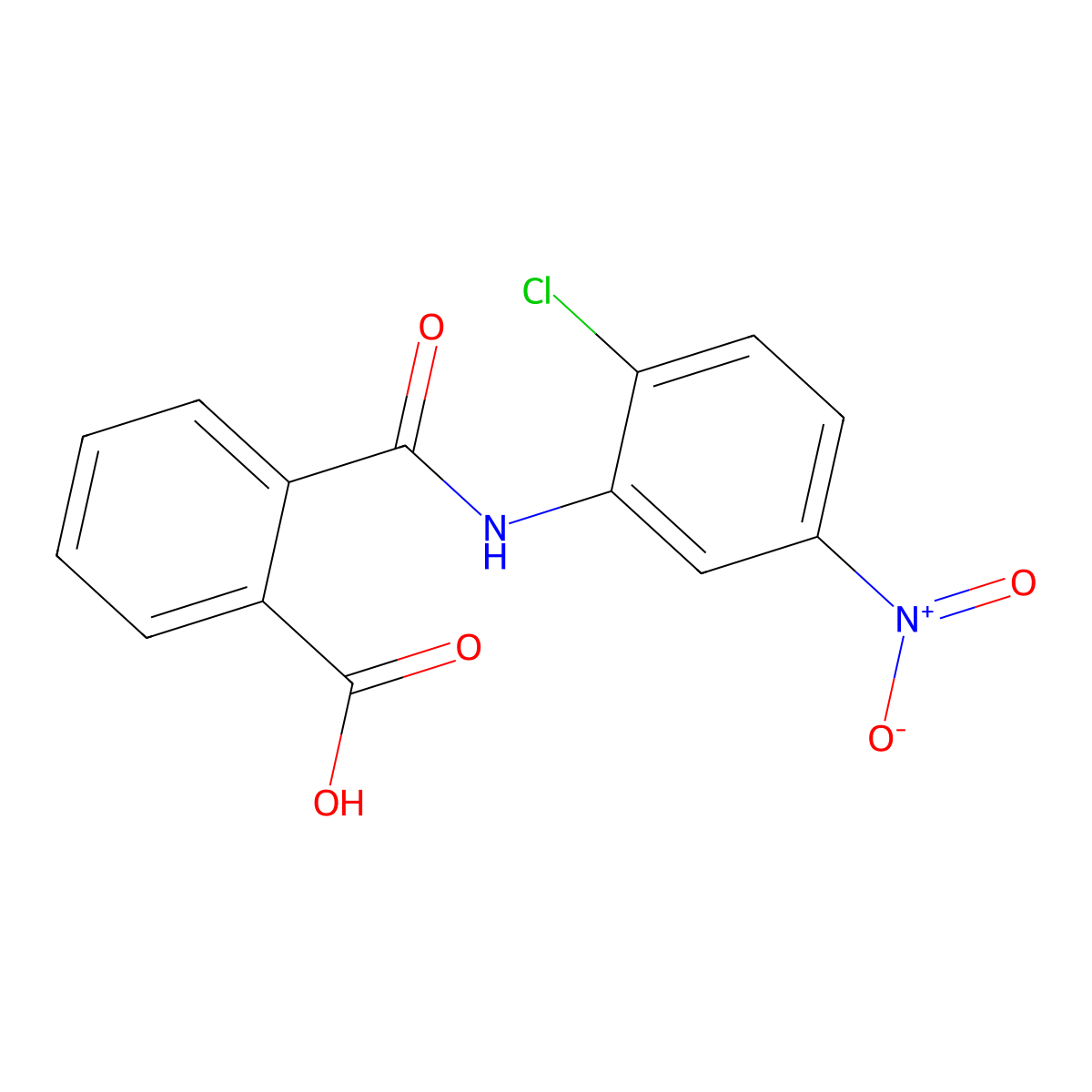 2'-Chloro-5'-nitrophthalanilic acid molecular structure, CAS 19356-84-4