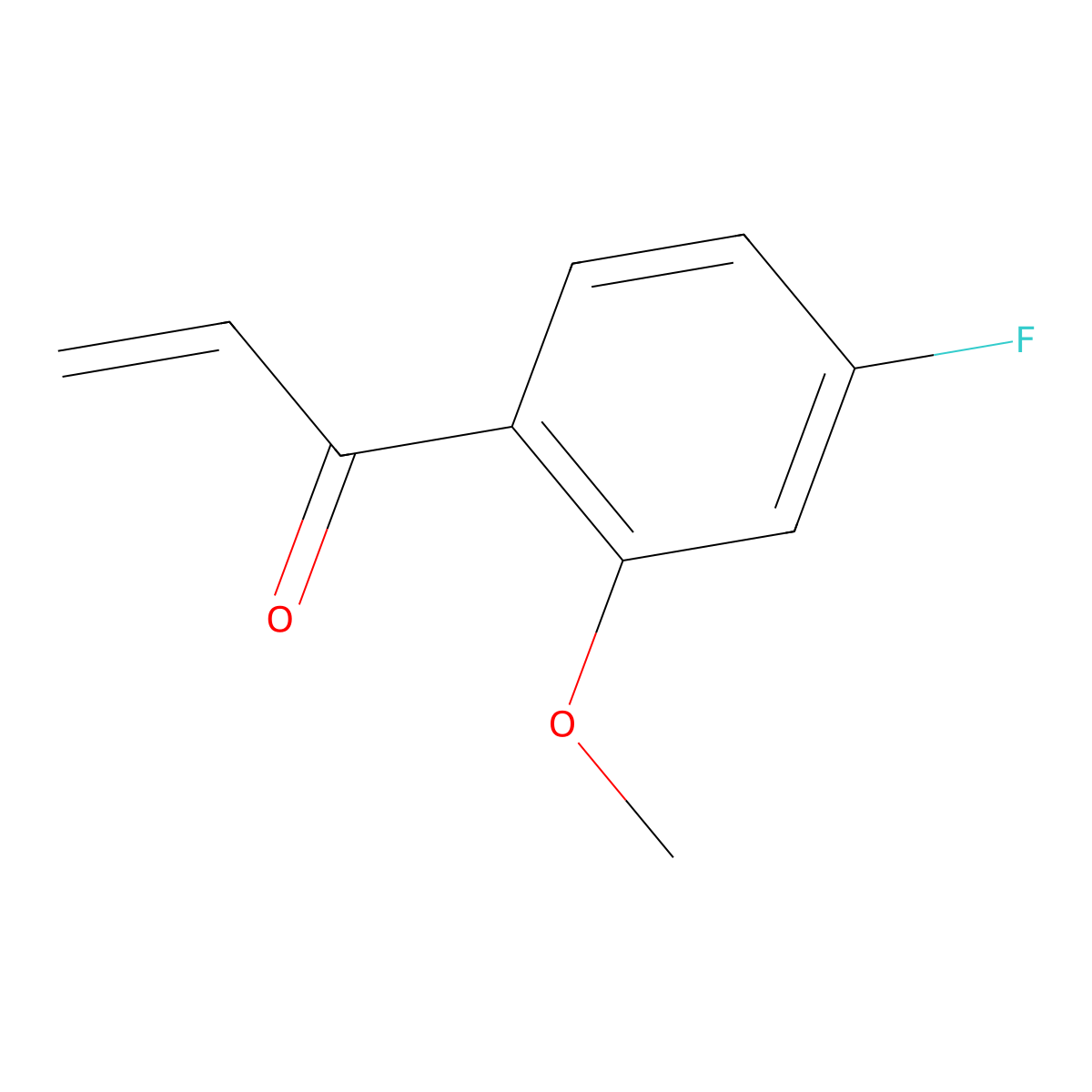 1-(4-Fluoro-2-methoxyphenyl)prop-2-en-1-one molecular structure, CAS 1935601-29-8