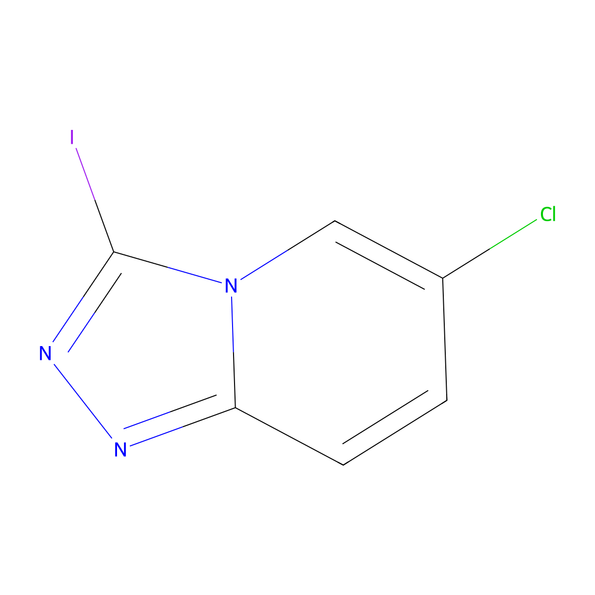 6-Chloro-3-iodo-[1,2,4]triazolo[4,3-a]pyridine molecular structure, CAS 1935611-12-3
