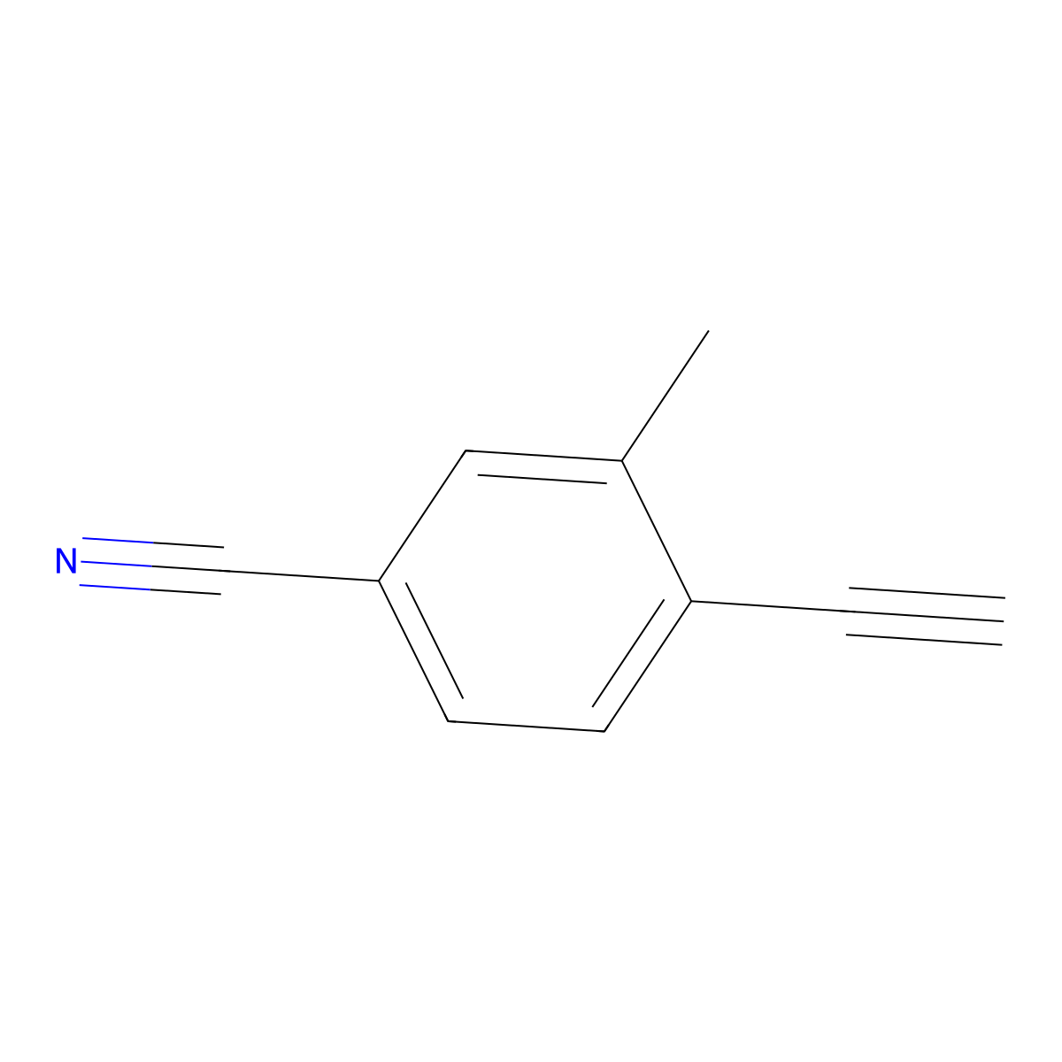 4-Ethynyl-3-methylbenzonitrile molecular structure, CAS 1935611-30-5