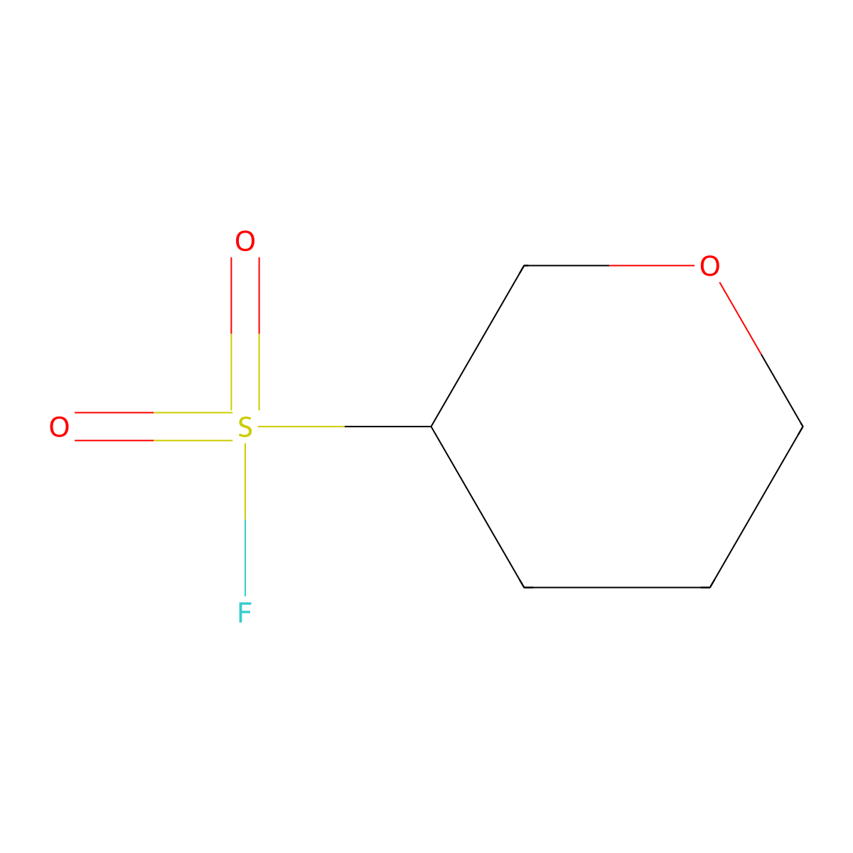Oxane-3-sulfonyl fluoride molecular structure, CAS 1935614-68-8